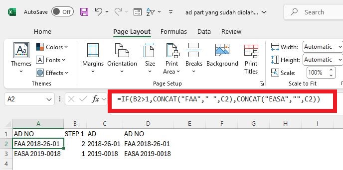 Tips cara menambahkan membagi AD FAA dan AD EASA